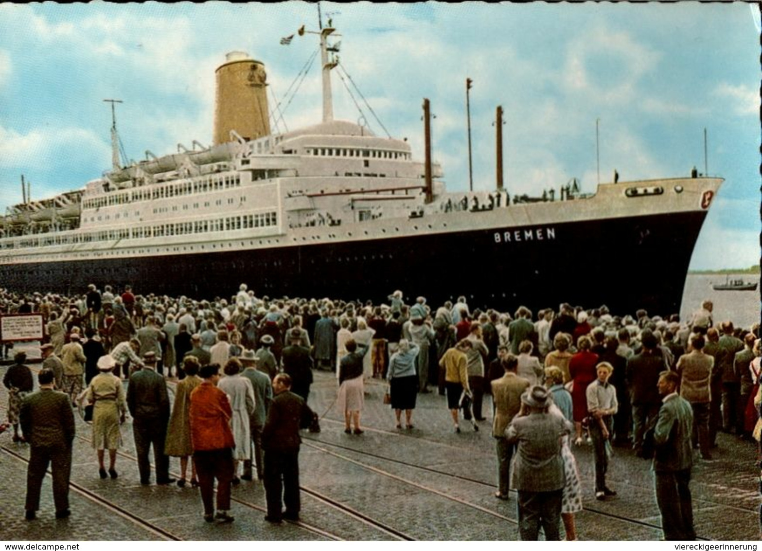 ! Ansichtskarte TS Bremen, Norddeutscher Lloyd, Dampfer, Cruise Ship, Schiff - Steamers