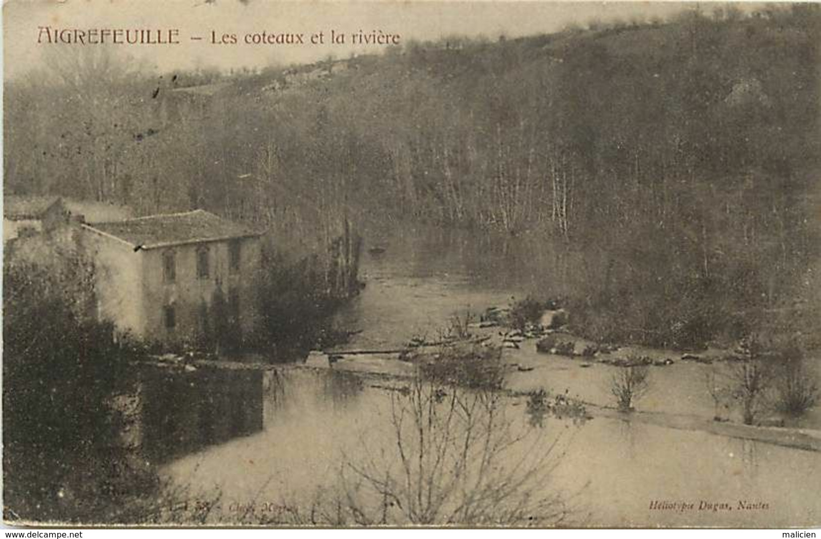 - Dpts Div -ref-AU348- Loire Atlantique - Aigrefeuille Sur Maine - Les Côteaux Et La Riviere - Moulin à Eau - Moulins - - Aigrefeuille-sur-Maine