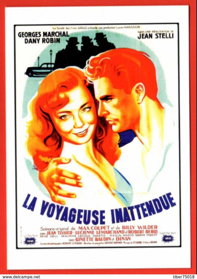 Carte Postale : La Voyageuse Inattendue (cinéma Affiche Film) Illustration : Hervé Morvan - Morvan