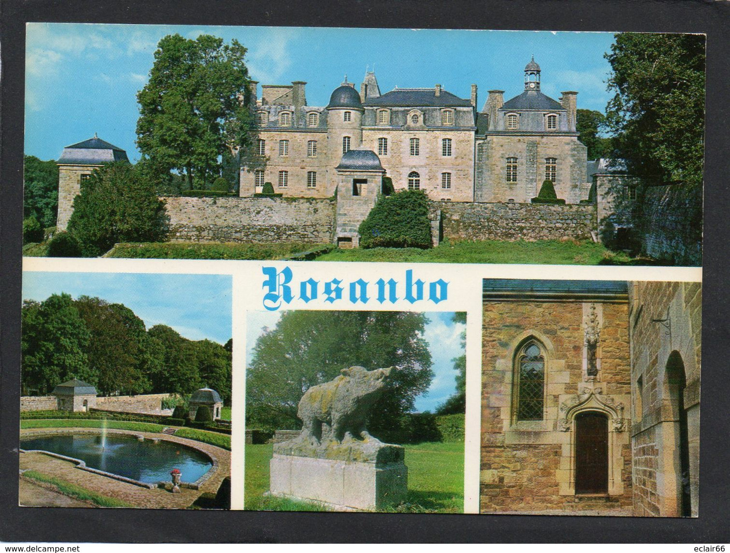 22 Lanvellec . Le Chateau De Rosanbo .Monument  Historique   N° 381  CPM  Multivues  EDIT  JACK Impeccable - Lanvellec