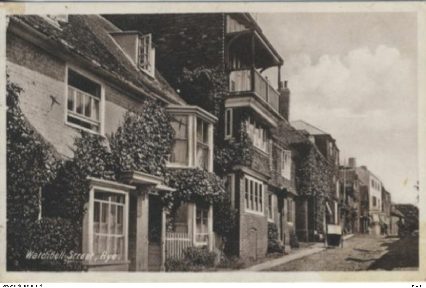 HISTORIC GRADE II LISTED BUILDINGS: WATCHBELL STREET, RYE, Nr HASTINGS, EAST SUSSEX ~ MILK CART? Pu1934 - Rye