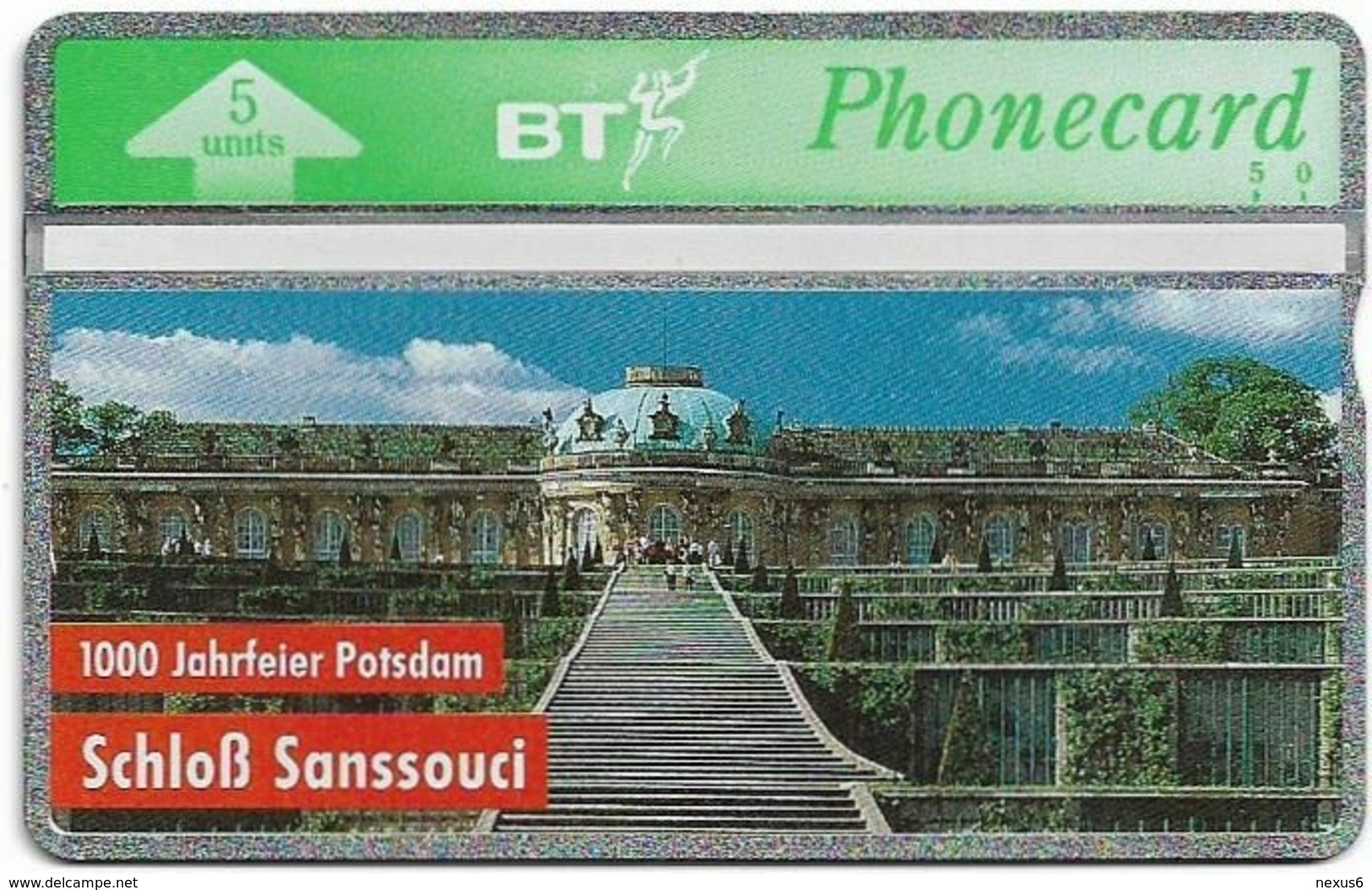 UK - BT - L&G - BTO-018 - Schloß Sanssouci - 302E - 5Units, 5.000ex, Mint - BT Buitenlandse Uitgaven