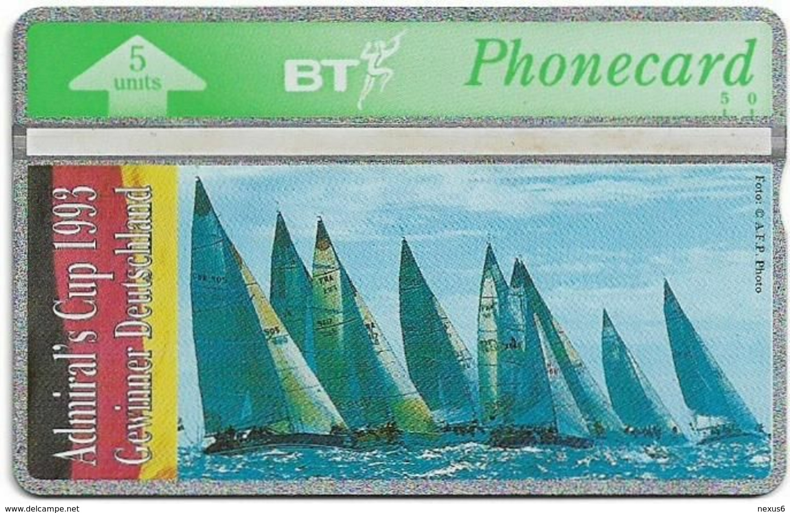 UK - BT - L&G - BTO-057 - Admirals Cup 1993 (#1) - 309G - 5Units, 5.000ex, Mint - BT Buitenlandse Uitgaven