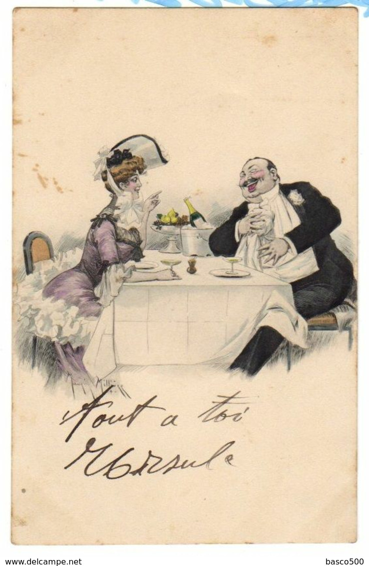 1902 Maurice MILLIERE Illustrateur - Carte Sur "un Repas Joyeux" - Milliere