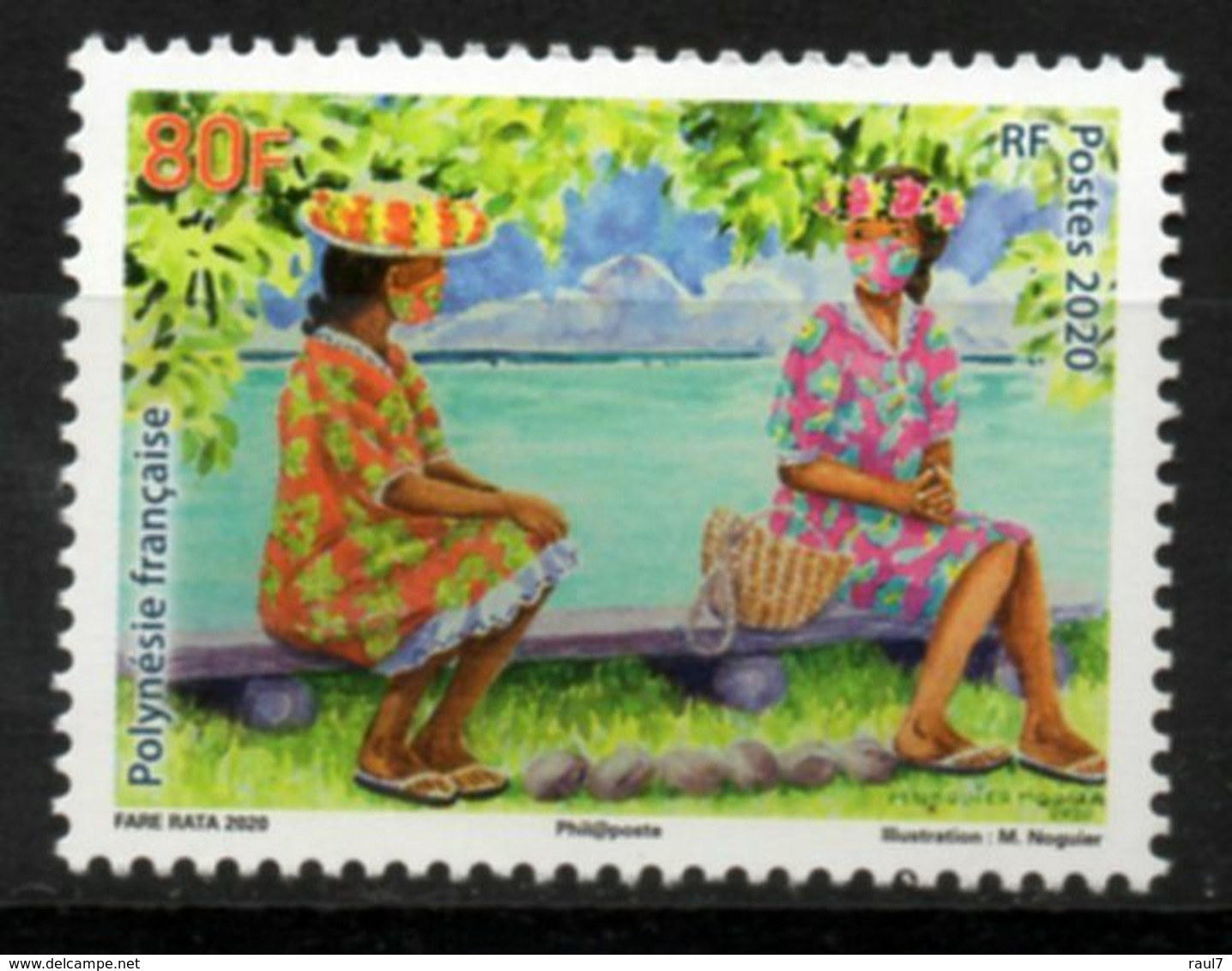 Polynésie Française 2020 - Covid 19, Vahinés Masquées - 1 Val Neuf // Mnh - Unused Stamps
