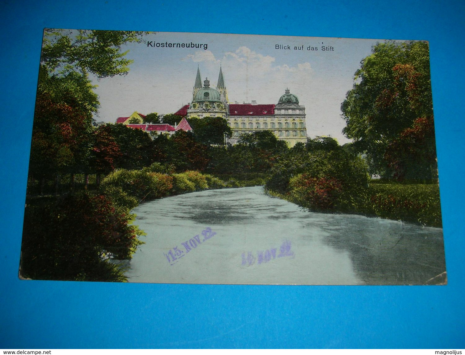 Austria Monarchy,Klosterneuburg,Stiftskirche Aus Das Stift,cathedral,catholic Church,religion,river,vintage Postcard - Tulln