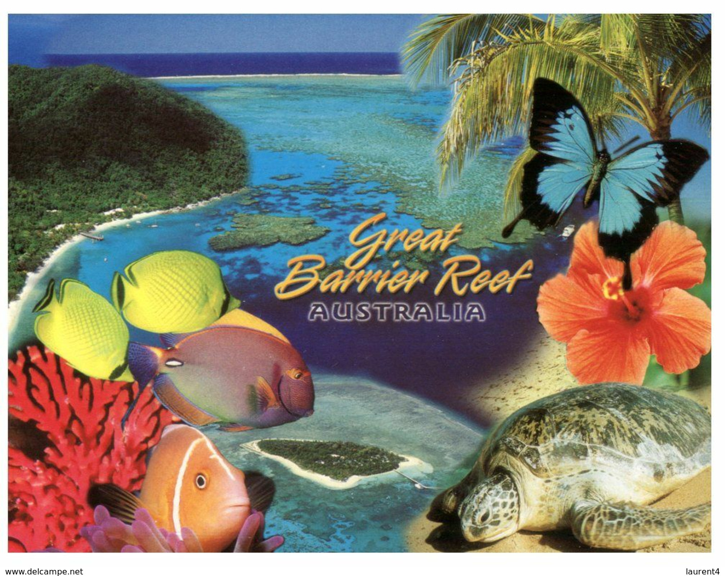 (N 20 A) Australia - QLD - Great Barier Reef (with Turtle) - Great Barrier Reef