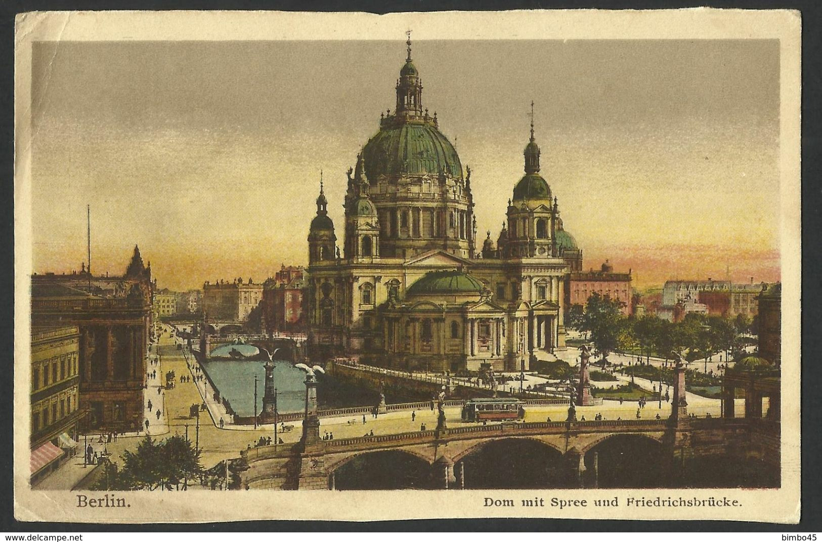 CPA--GERMANY-BERLIN --DOM MIT SPREE UND FRIEDRICHSBRUCKE--1929 - Friedrichshain