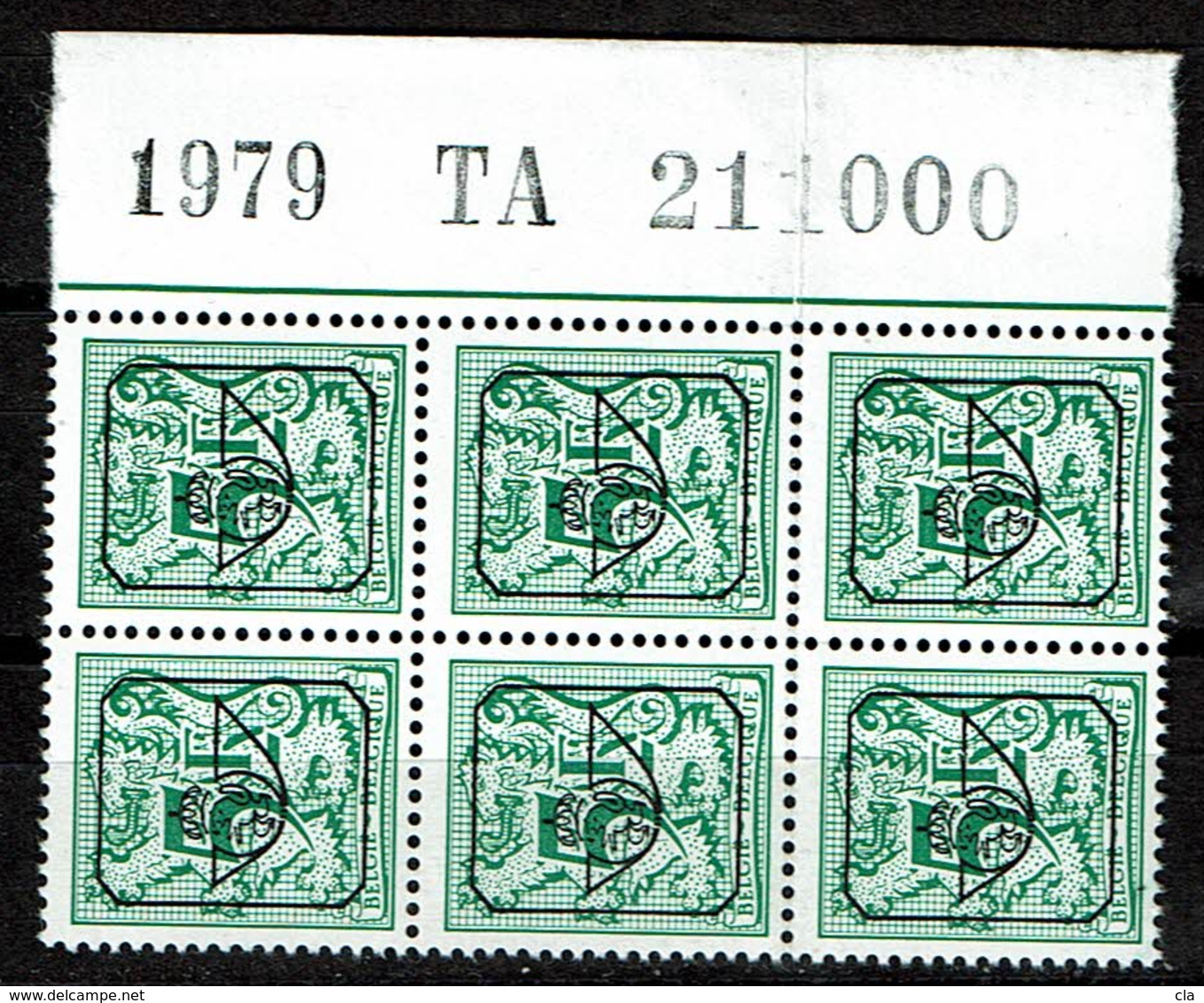 PRE  810P6  Bloc 6  **  1979  TA  211000 - Typos 1967-85 (Löwe Und Banderole)