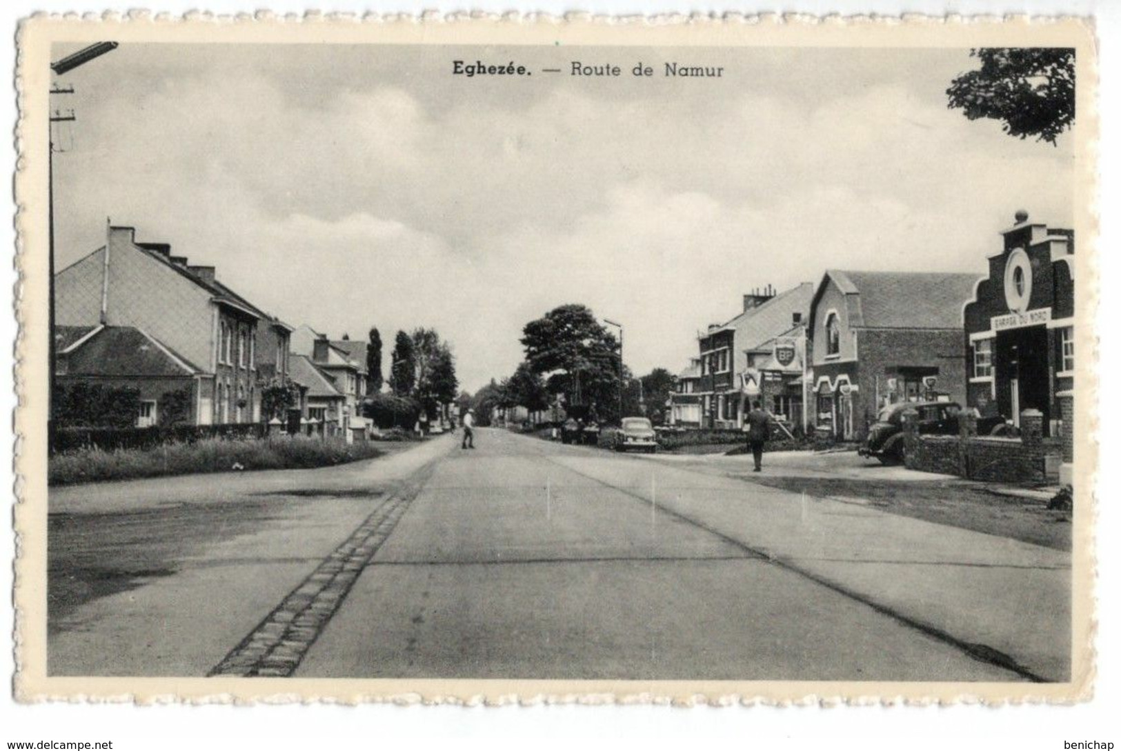 CPA Daussogne-Duchenne - Eghezée - Route De Namur - Animée. - Eghezee