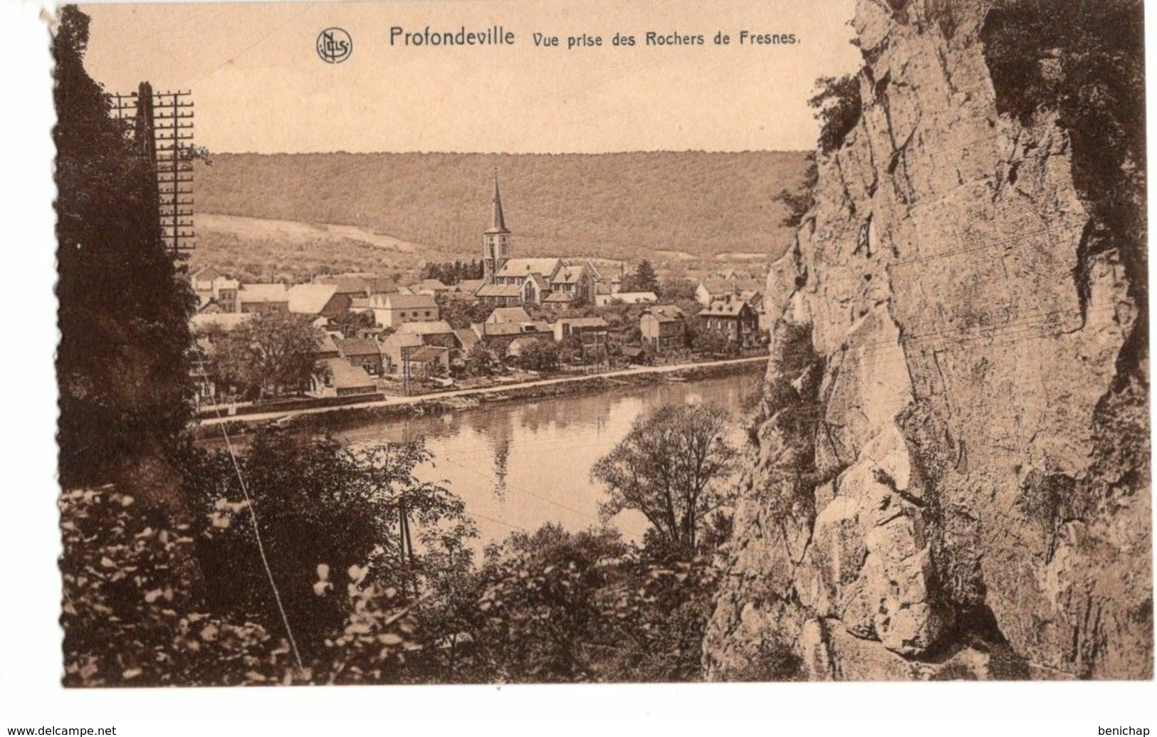 CPA NELS - Profondeville - Les Rochers De Fresnes - Le Village De Profondeville - Vue Prise Des Rochers De Fresnes. - Profondeville