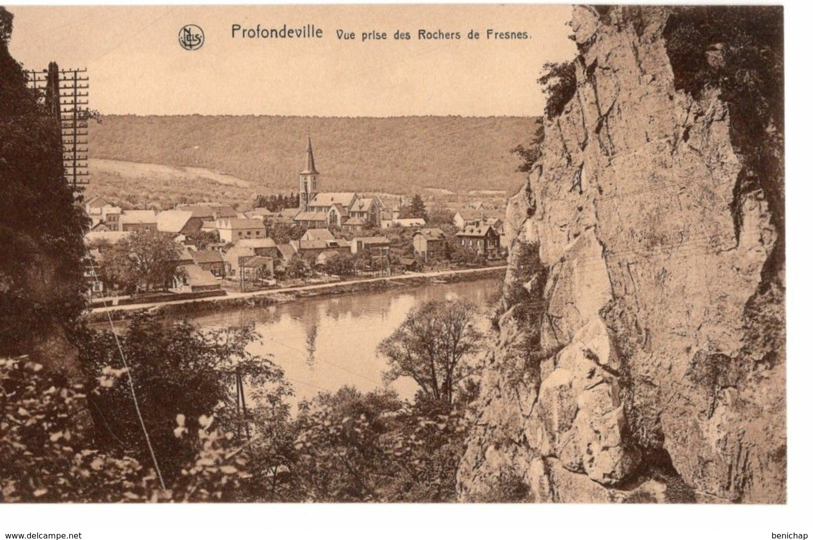 CPA NELS - Prondeville - Les Rochers De Fresnes - Le Village De Profondeville - Vue Prise Des Rochers De Fresnes. - Profondeville