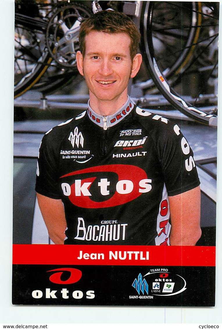 Jean NUTTLI . 2 Scans. Cyclisme. Oktos - Cycling