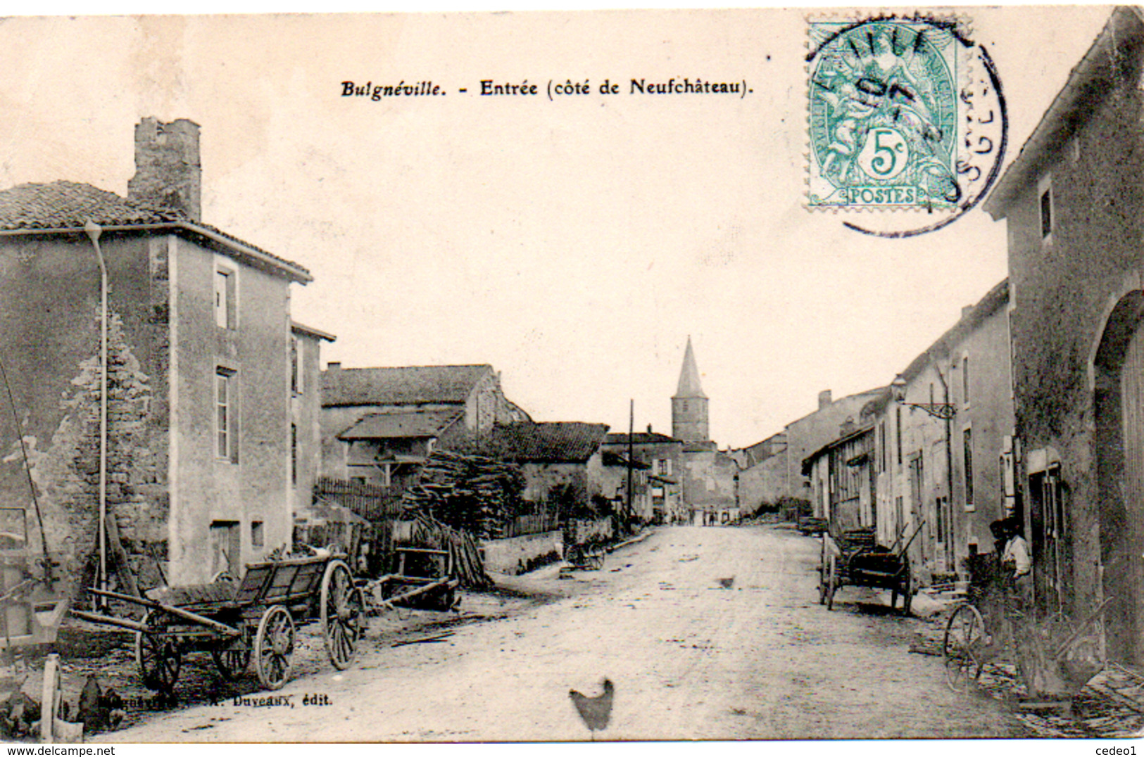 BULGNEVILLE  ENTREE  COTE DE NEUFCHATEAU  En 1906 - Bulgneville