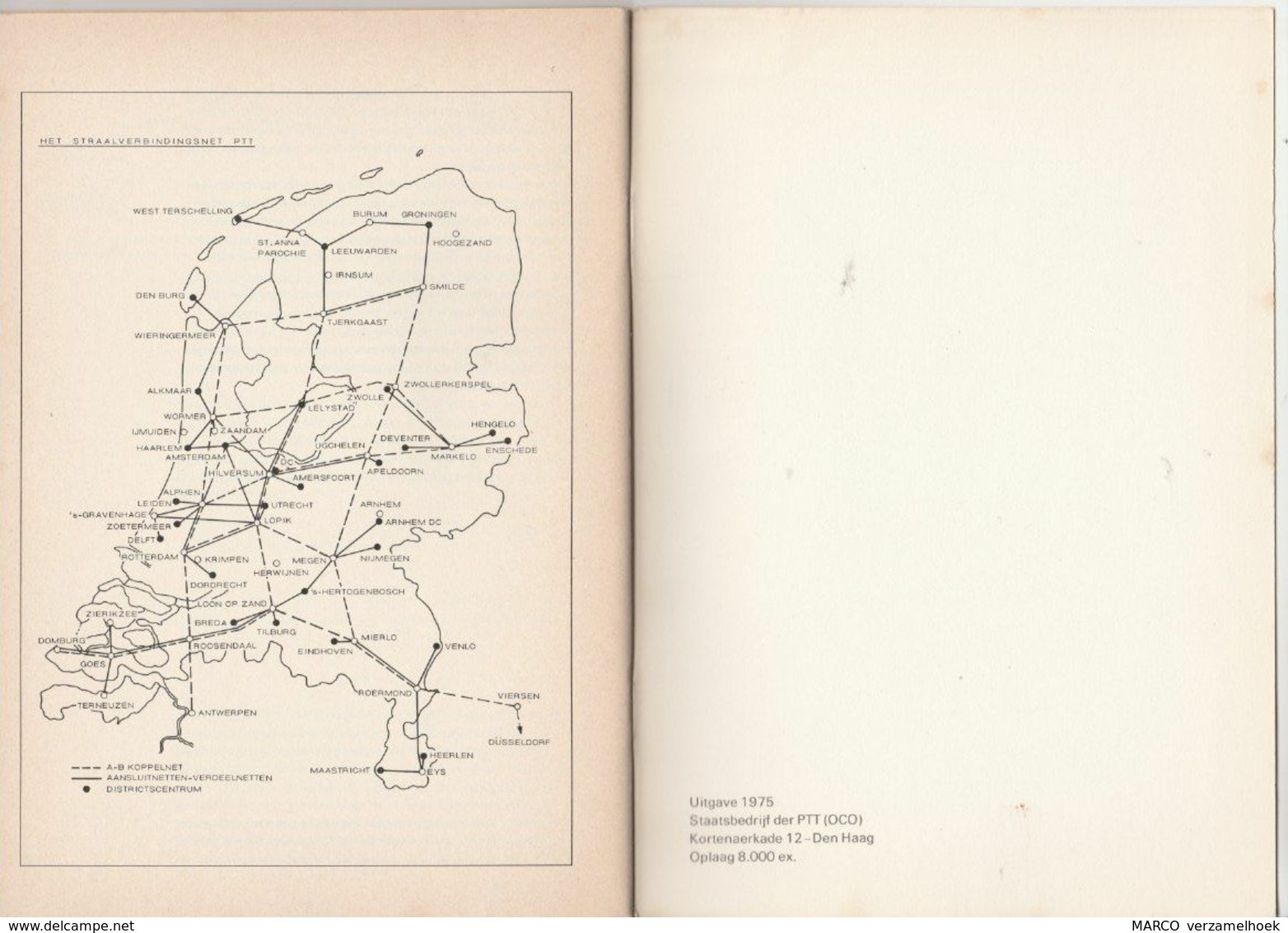 PTT Het Versterkte Transmissienet Voor Telefonie Telefoon-téléphone 1975 - Telefonia