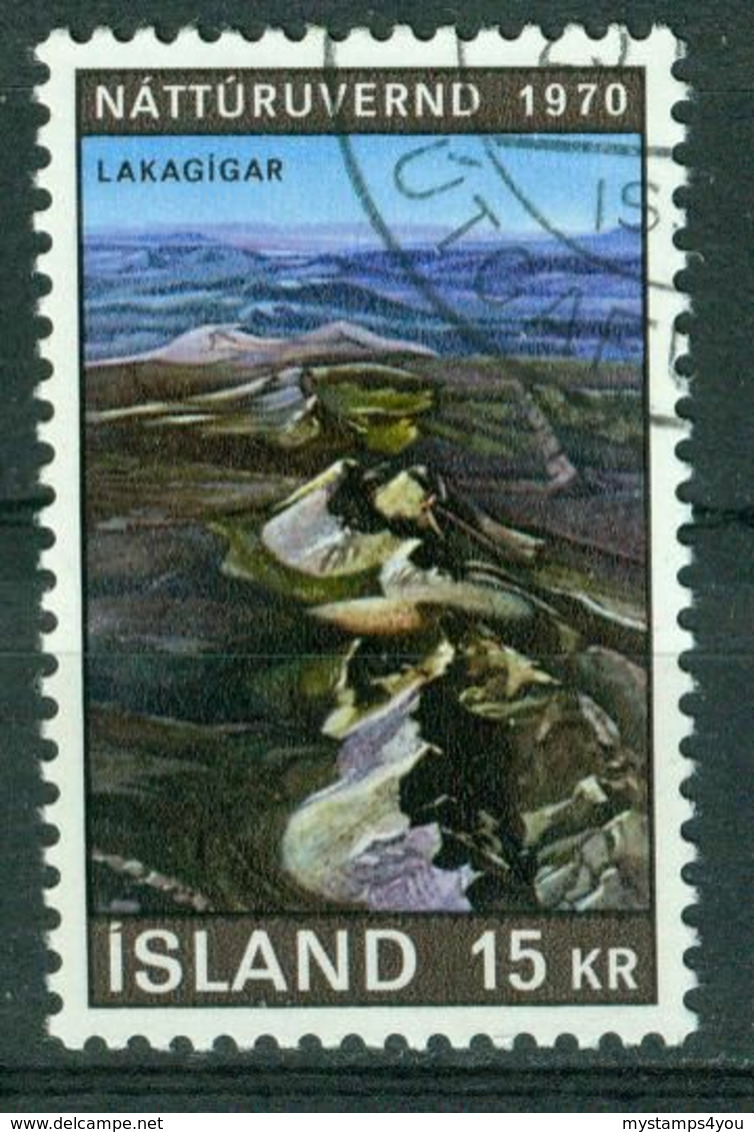 Bm Iceland 1970 MiNr 448 Used | Nature Conservation Year. Lakagigar - Used Stamps