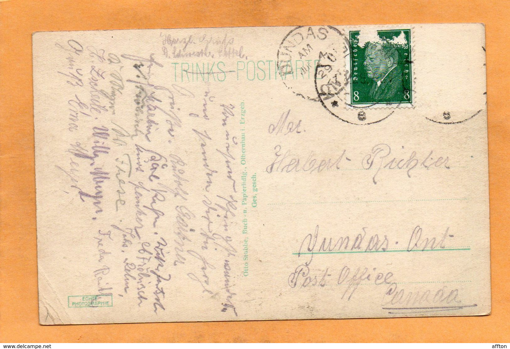 Olbernhau Germany 1929 Postcard - Olbernhau