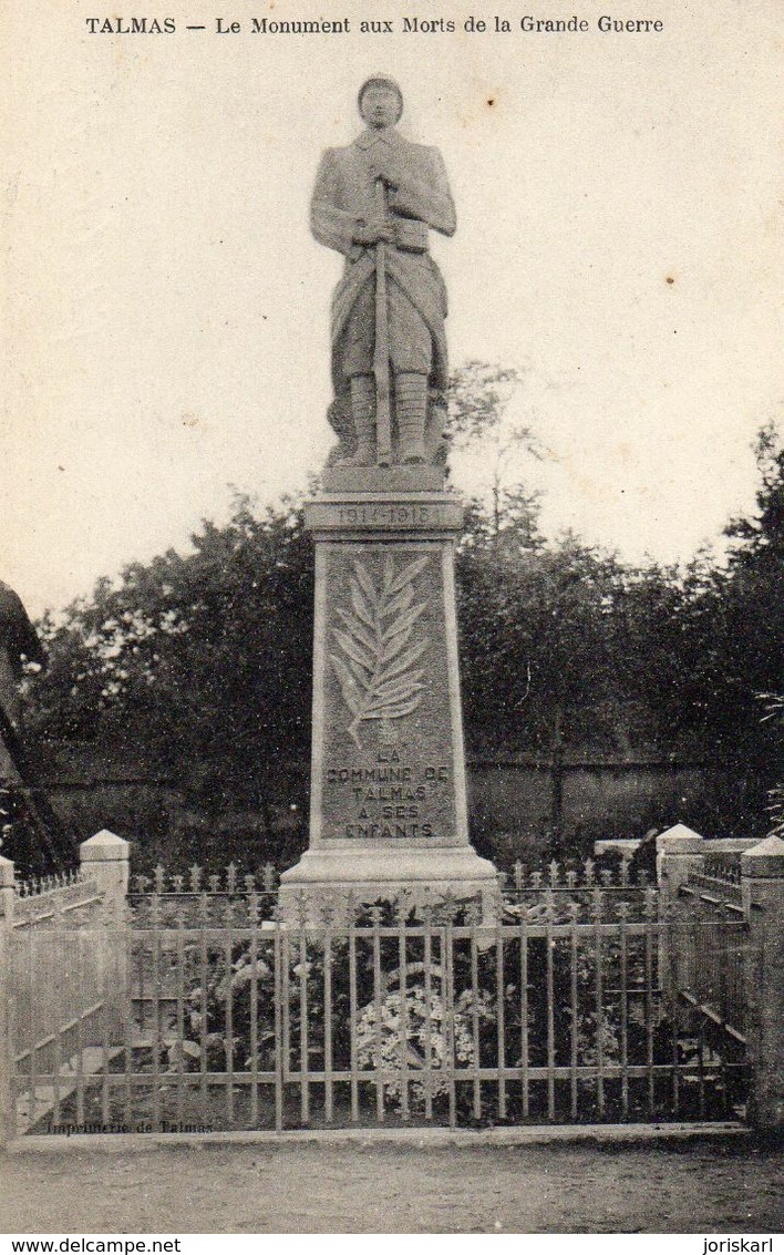 TALMAS Le Monument Aux Morts - Altri & Non Classificati