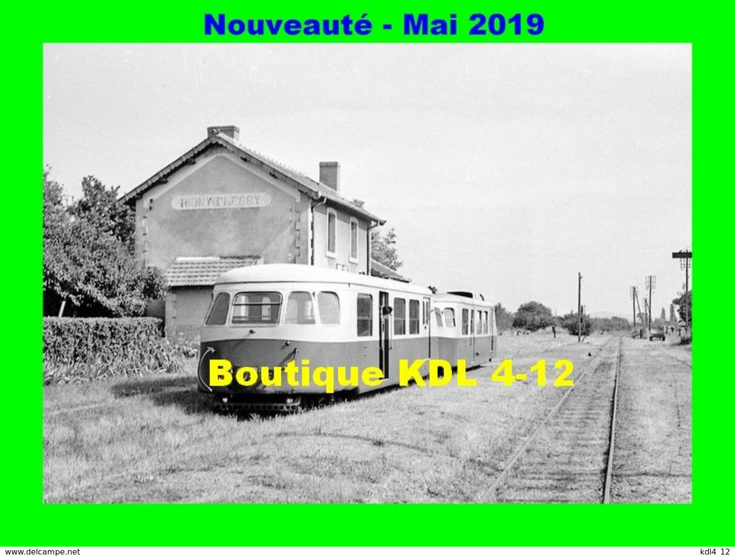 AL 570 - Autorail Billard A 80 D Avec Sa Remorque En Gare - RIGNY-CLESSY - Saône Et Loire - CFD - Otros & Sin Clasificación