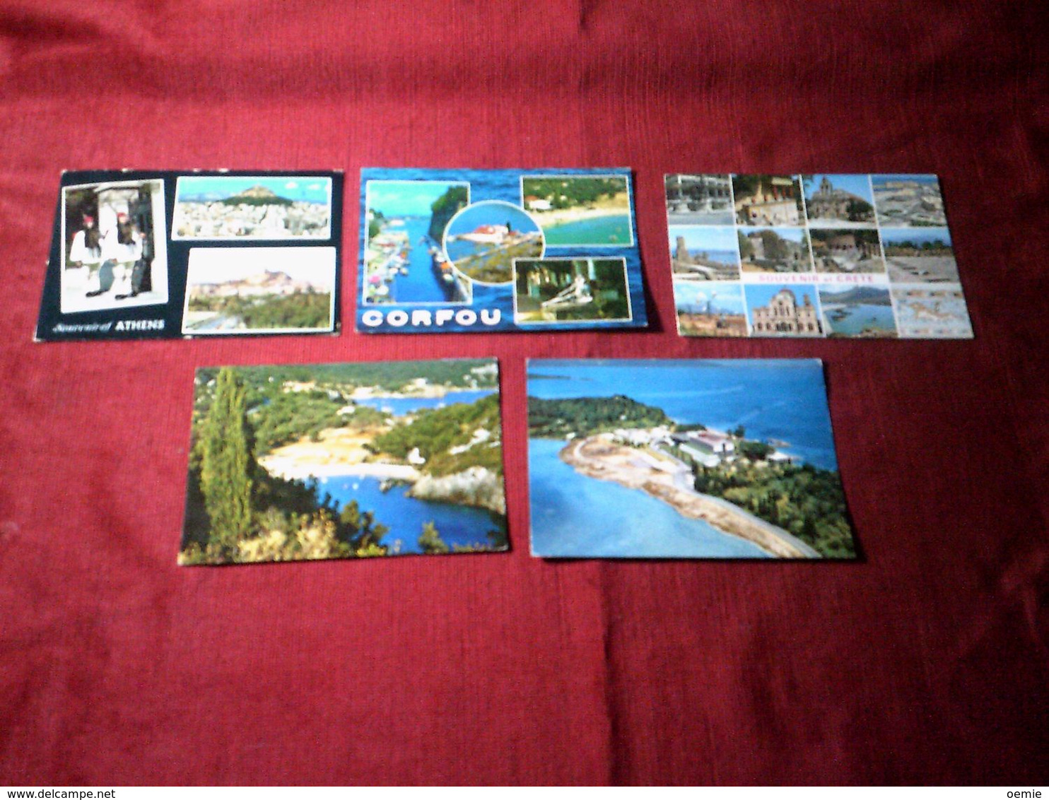 LOT DE CARTES POSTALES DE GRECE  /  TOUTES VOYAGES  AVEC TIMBRE  ( 4882 )