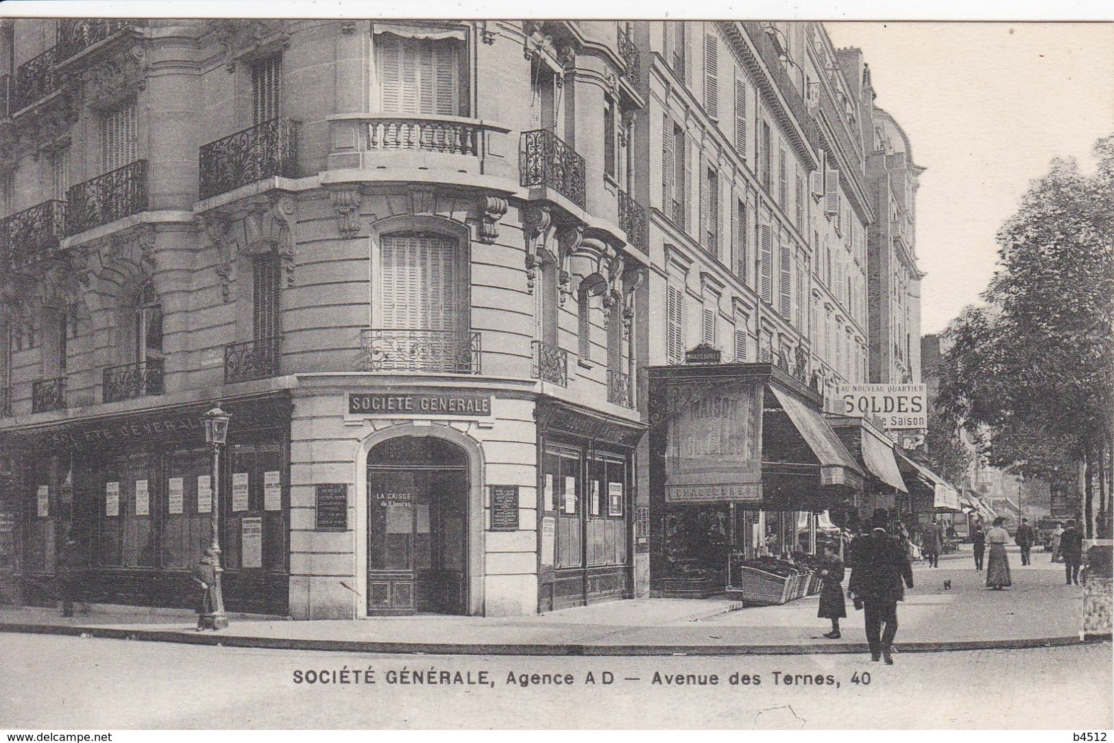 75 PARIS  Société Générale ,façade ,avenue Des Ternes - Paris (17)