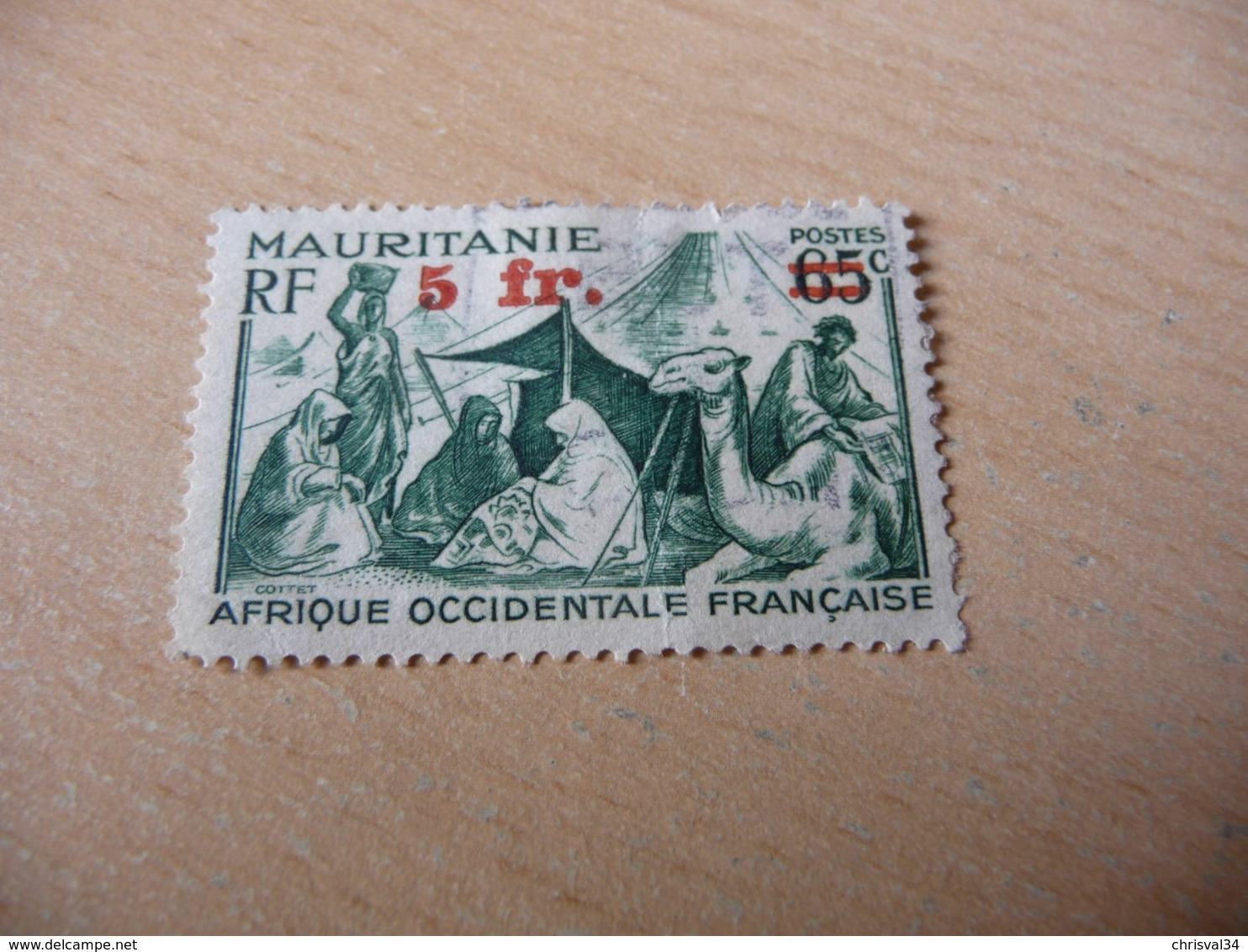 TIMBRE  MAURITANIE   N  135     COTE  1,25  EUROS   OBLITÉRÉ - Oblitérés