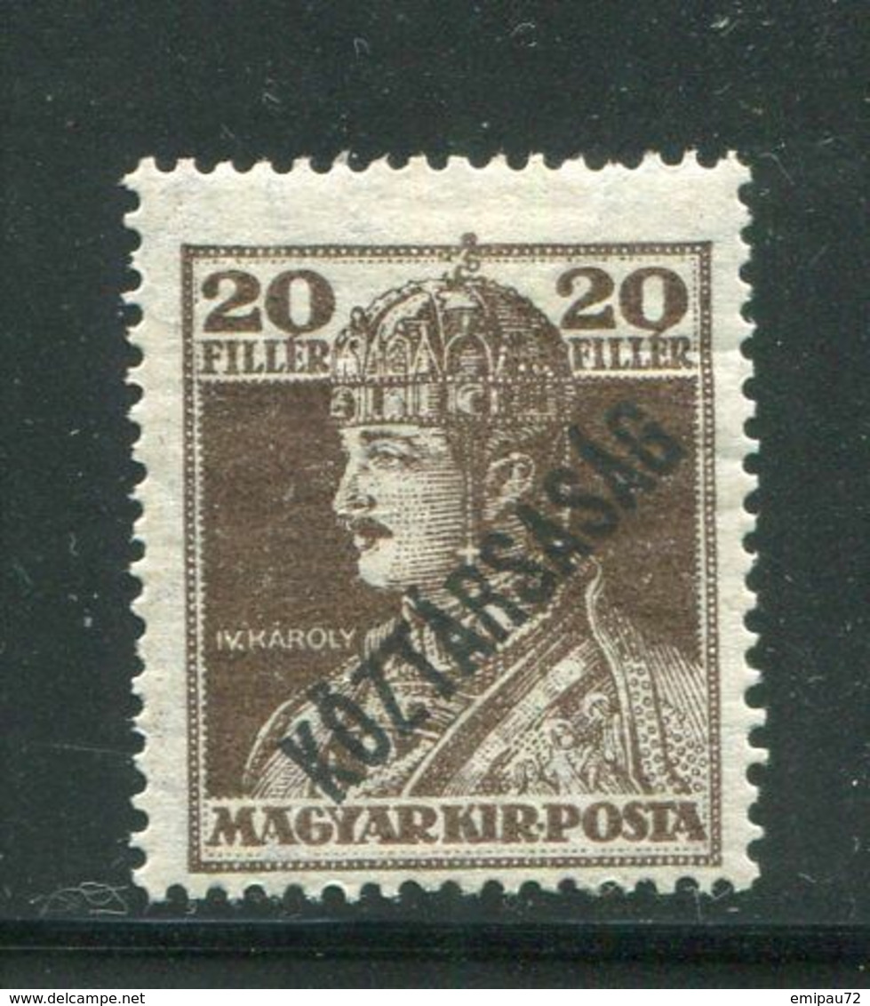 HONGRIE- Y&T N°213- Neuf Avec Charnière * - Unused Stamps