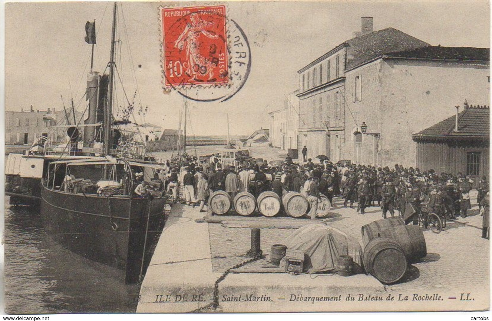 17 ILE De RE - St-Martin - Débarquement Du Bâteau De La Rochelle - Ile De Ré