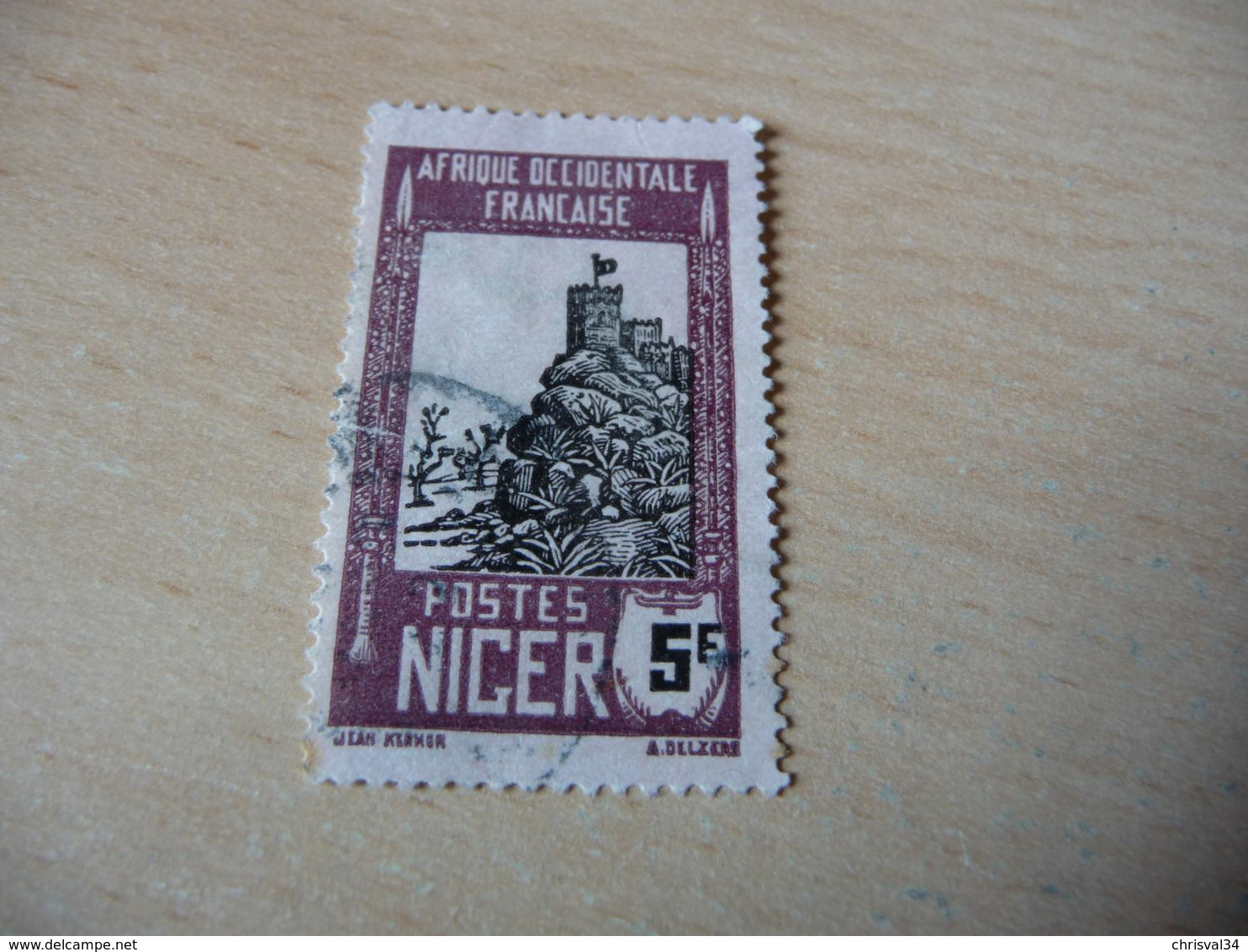 TIMBRE   NIGER    N  50       COTE 1,00  EUROS   OBLITÉRÉ - Used Stamps