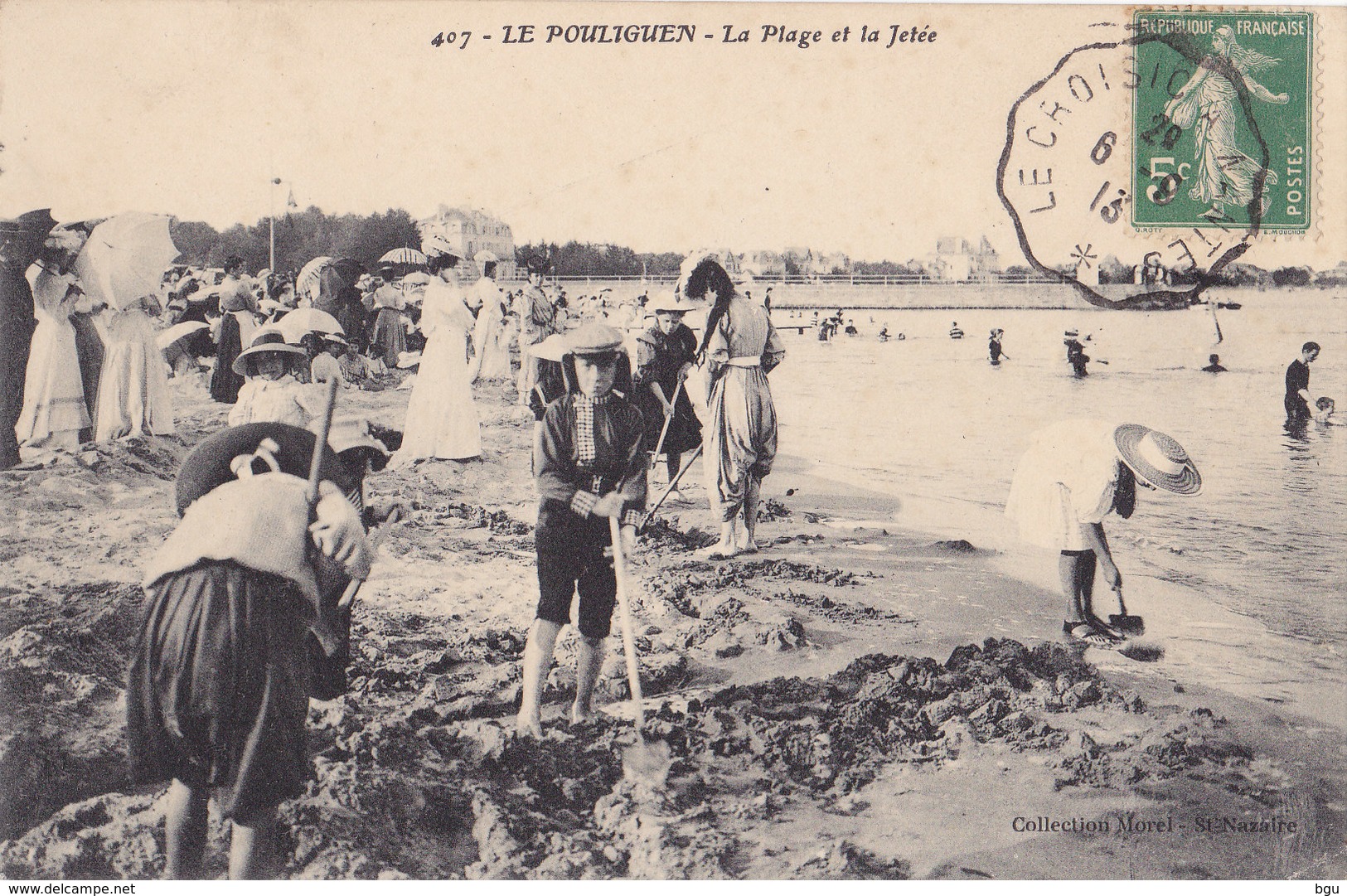 Le Pouliguen (44) - La Plage Et La Jetée - Le Pouliguen