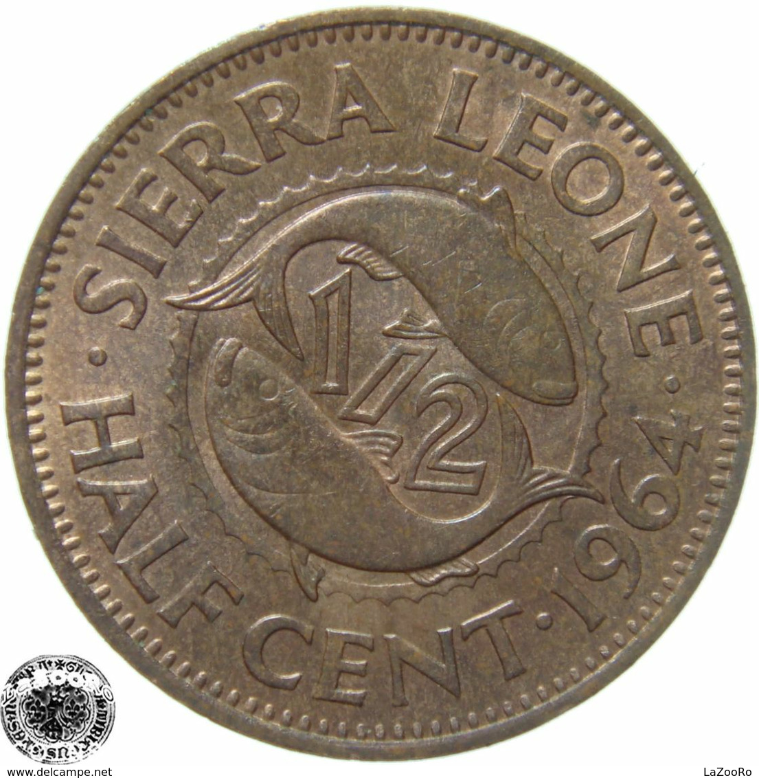 LaZooRo: Sierra Leone 1/2 Cent 1964 UNC - Sierra Leone