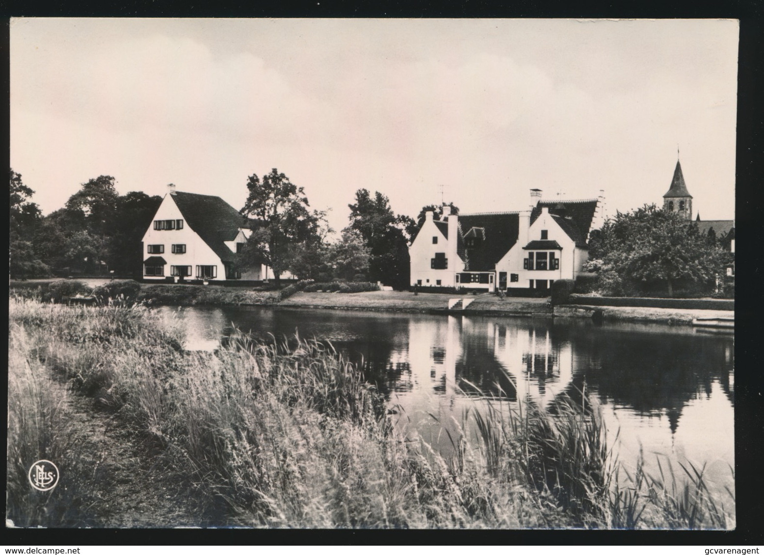 SINT MARTENS LATEM  - FOTOKAART  LEIEBOCHT MET KERKTOREN - Sint-Martens-Latem