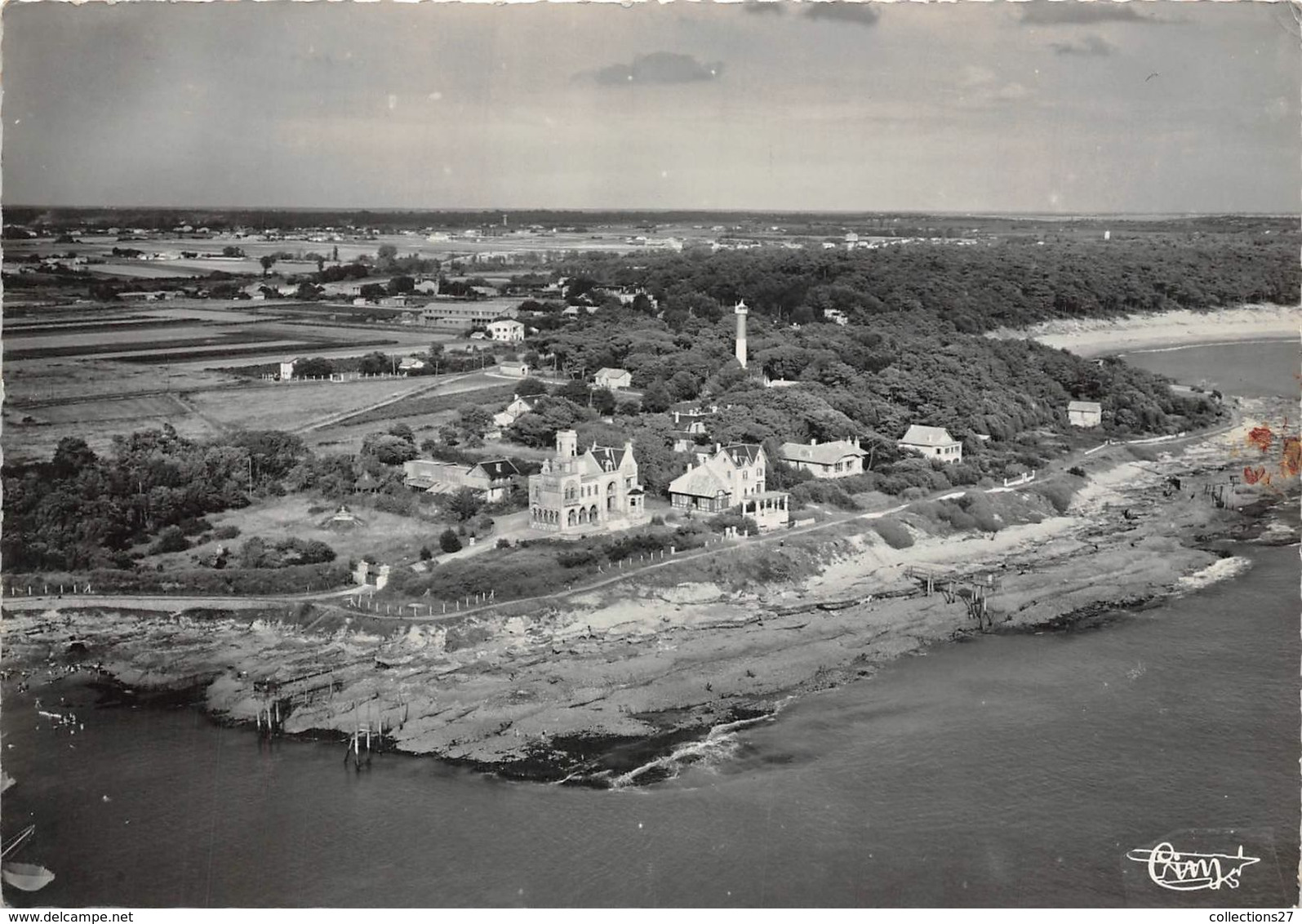 17-LE PHARE DE TERRE-NEGRE- ET CHATEAU DE PRIMAVERA - ENVIRON DE ST-PALAIS - Saint-Palais-sur-Mer