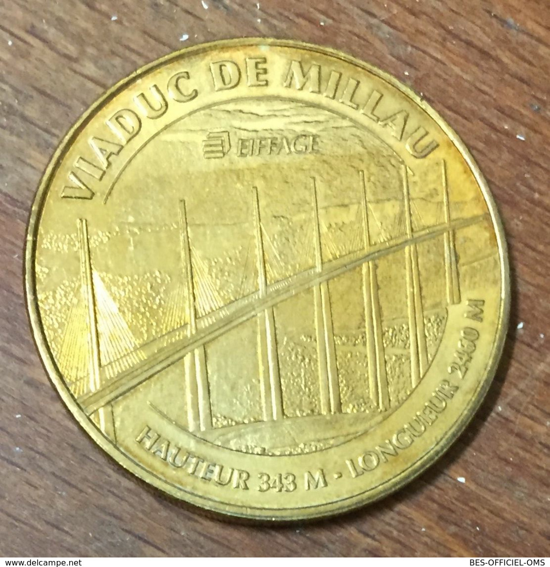 12 MILLAU LE VIADUC MÉDAILLE SOUVENIR MONNAIE DE PARIS 2011 JETON TOURISTIQUE MEDALS TOKENS COINS - 2011