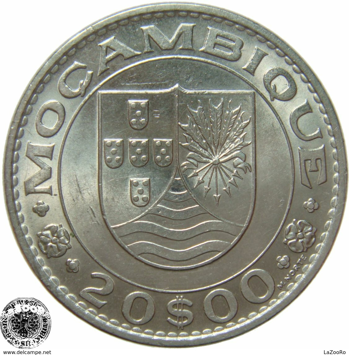 LaZooRo: Mozambique 20 Escudos 1971 XF / UNC - Mozambique