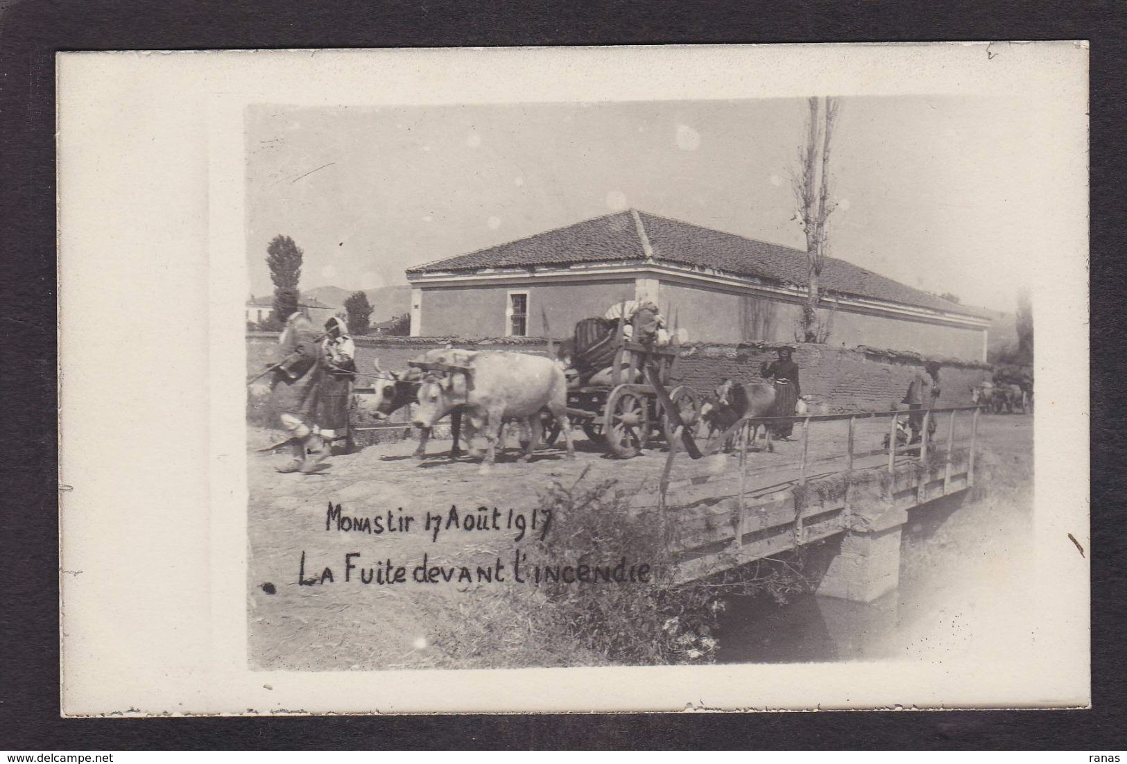 CPA Macédoine Monastir Carte Photo Non Circulé Guerre War - Macédoine Du Nord