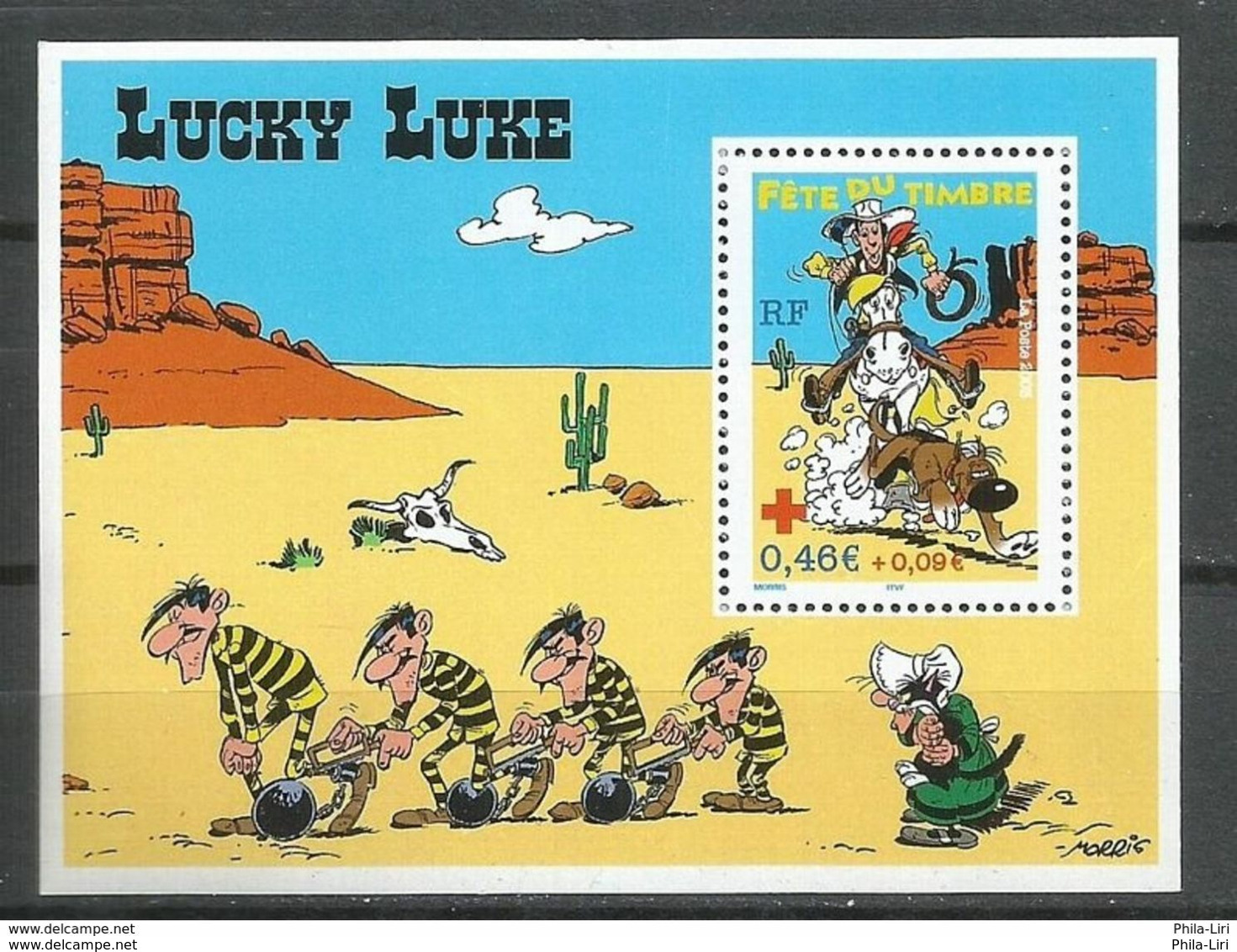 Frankreich Mi. Nr.: Block 31 "Lucky Luke" Postfrisch (FRP220) - Nuevos