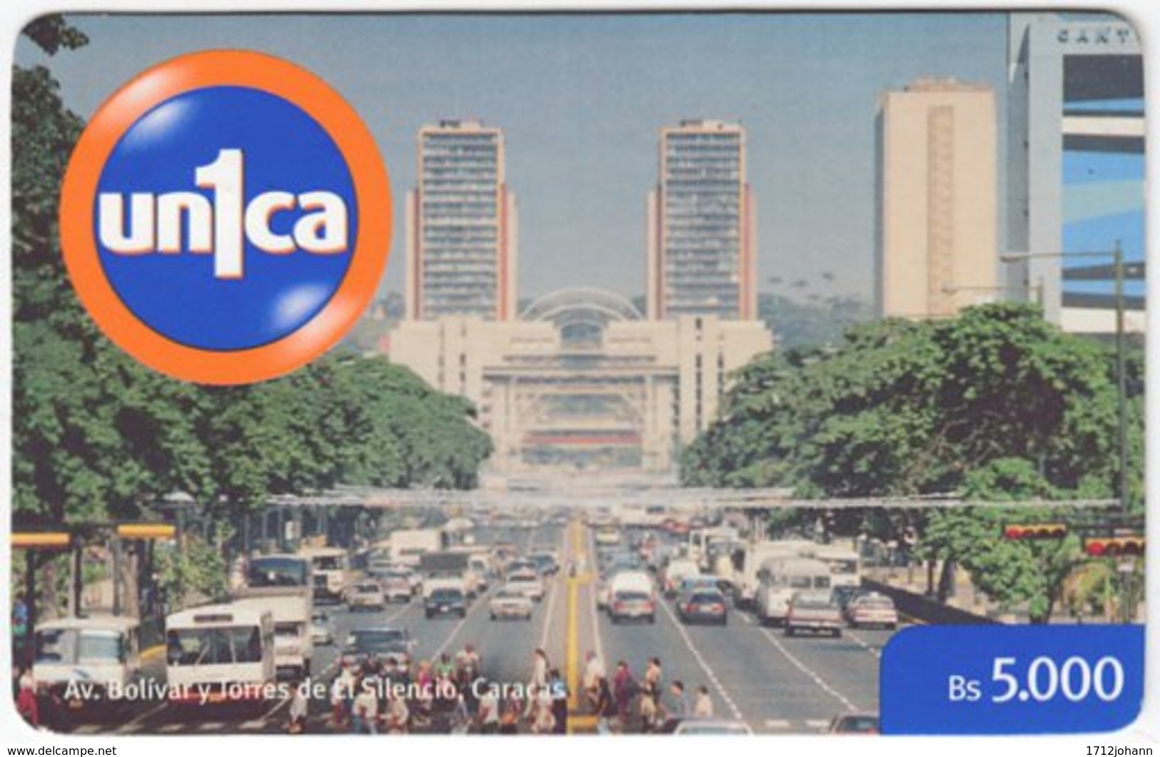 VENEZUELA B-669 Prepaid Un1ca - View, Town - Used - Venezuela