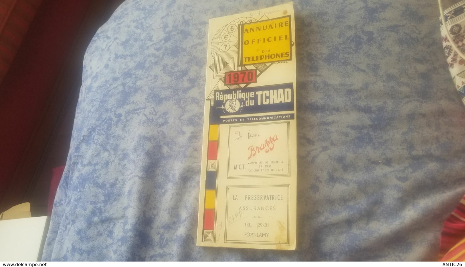 Annuaire Officiel Des Téléphones 1970 : REPUBLIQUE DU  TCHAD  ILLUSTREE G. LARRIEU PUBLICITE - Annuaires Téléphoniques