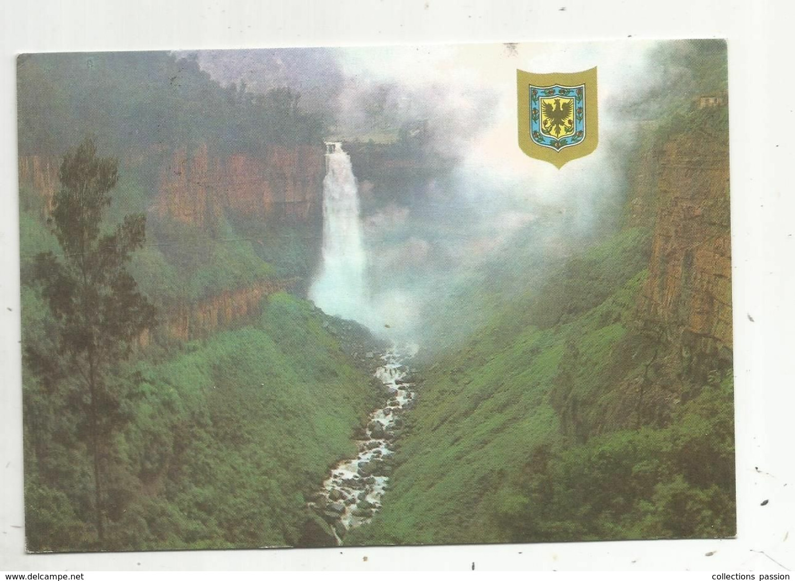 Cp , COLOMBIE , COLOMBIA , BOGOTA , Salto Del TEQUENDAMA, Blason - Colombia