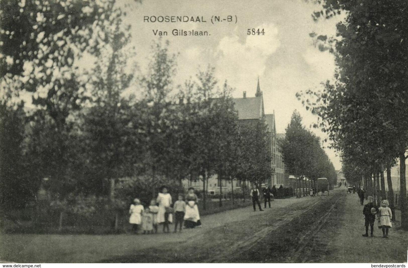 Nederland, ROOSENDAAL, Van Gilslaan (1913) Nauta 5844 Ansichtkaart - Roosendaal
