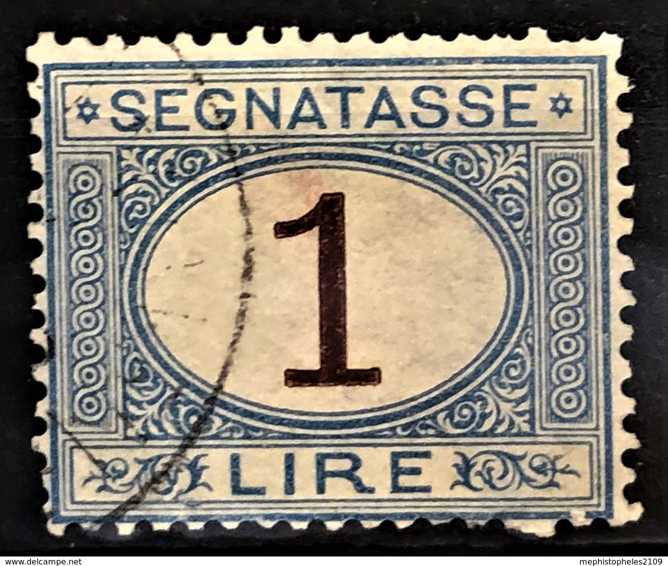 ITALY / ITALIA 1870/1925 - Canceled - Sc# J13 - Postage Due / Segnatasse - 1L - Postage Due