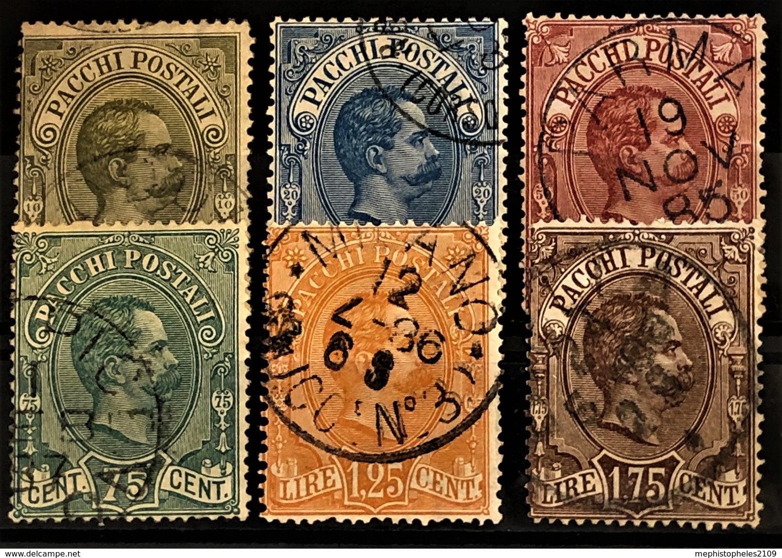 ITALY / ITALIA 1884/86 - Canceled - Sc# Q1-Q6 - Complete Set! - Pacchi Postali - Portomarken