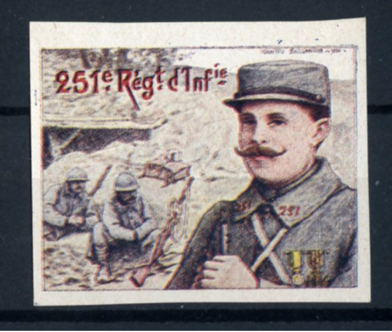 WW1- DELANDRE - 251e Rgt D'Infanterie  - ND - Vignette NEUVE ( Sans Traces De Charnières ) - NMNH - Vignettes Militaires