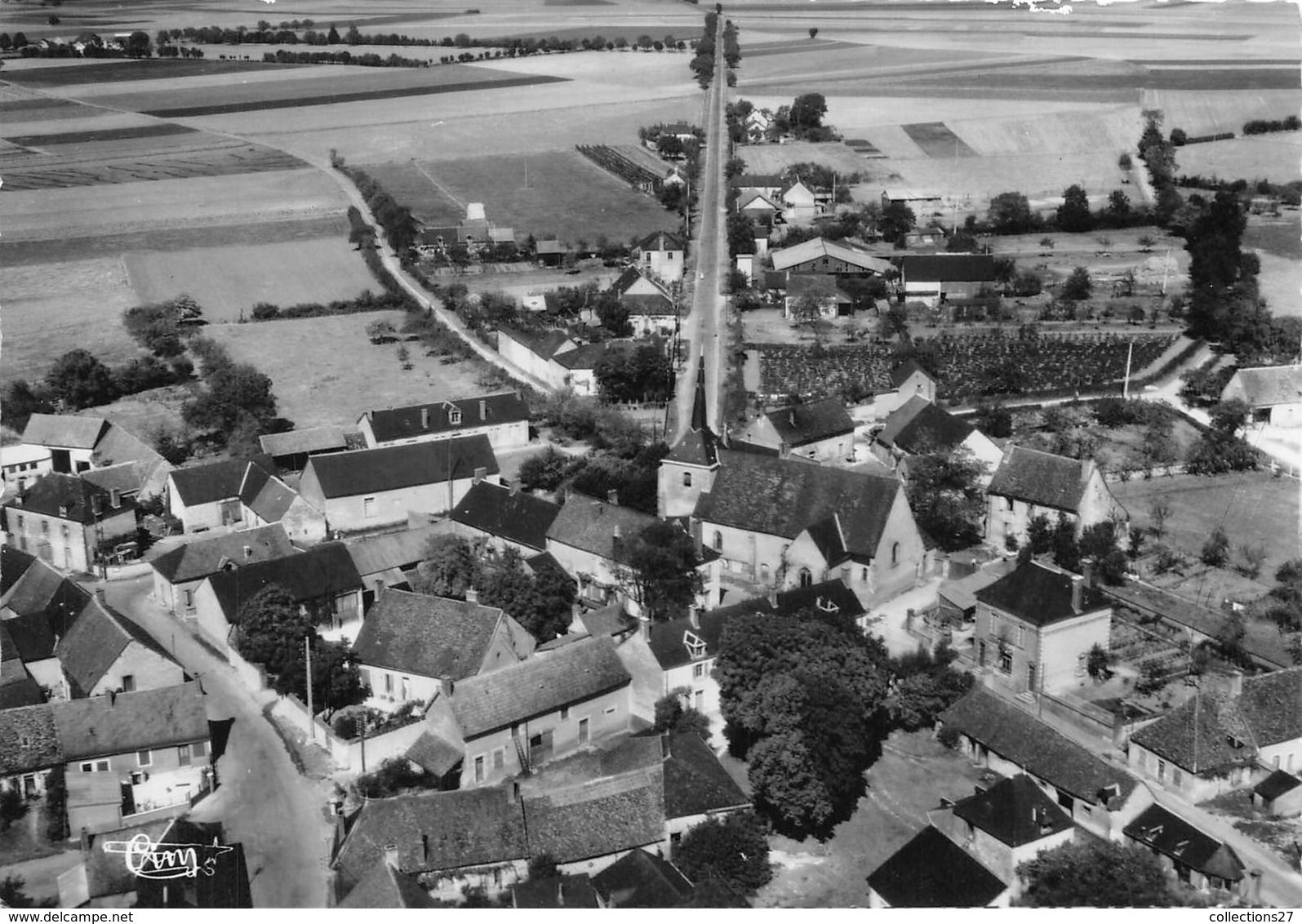 18-ETRECHY- VUE AERIENNE - Andere & Zonder Classificatie