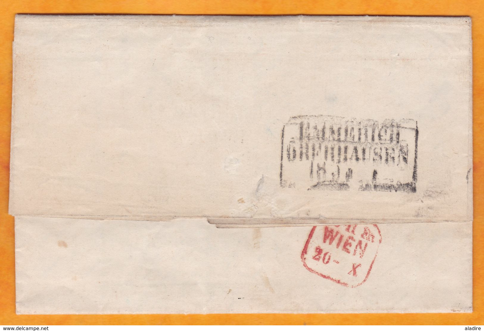 1867 - Lettre Pliée Avec Correspondance En Néerlandais D' Amsterdam, Pays Bas Vers Wien, Vienne, Autriche - Postal History