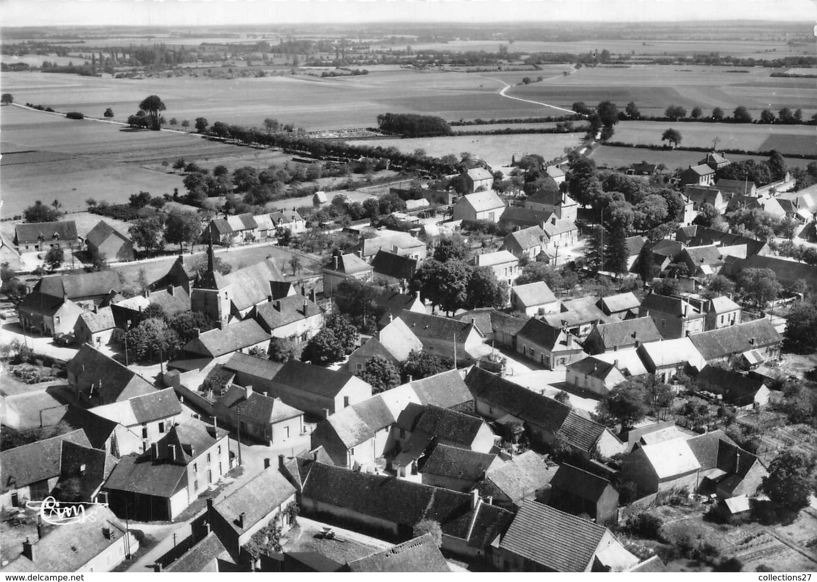 18-ETRECHY- VUE AERIENNE - Andere & Zonder Classificatie