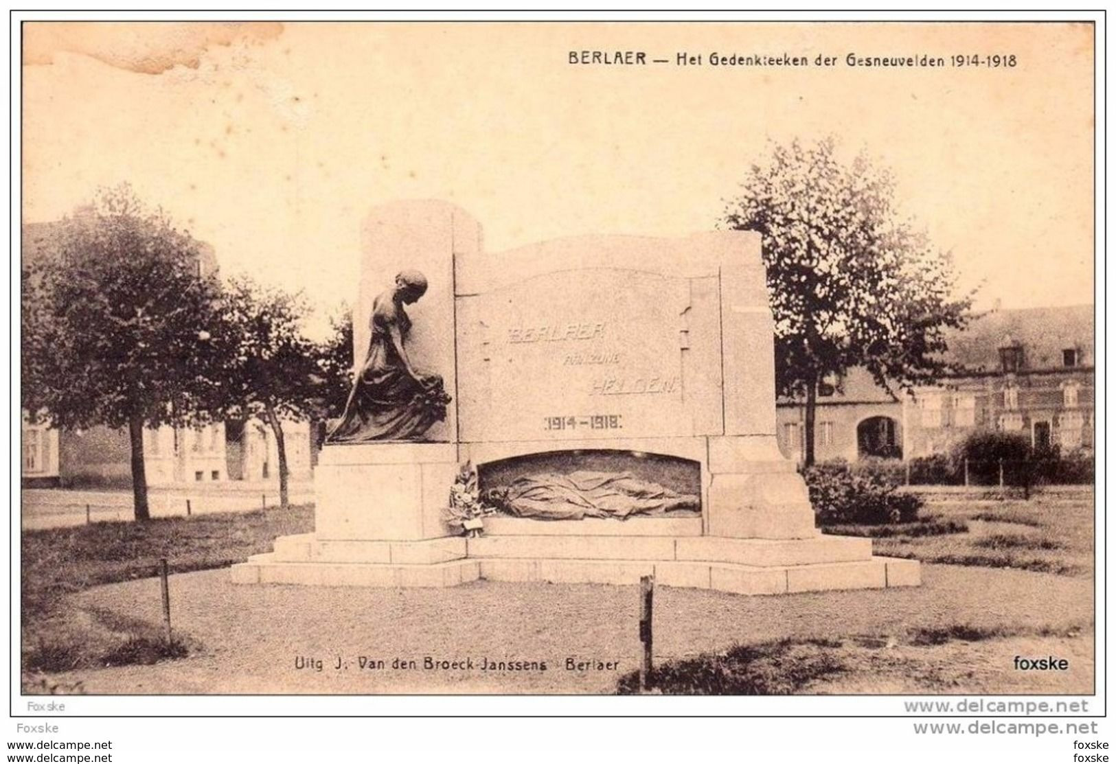 * 6.101 BERLAAR / Berlaer - Het Gedenkteeken Der Gesneuvelden 1914-1918 - Berlaar