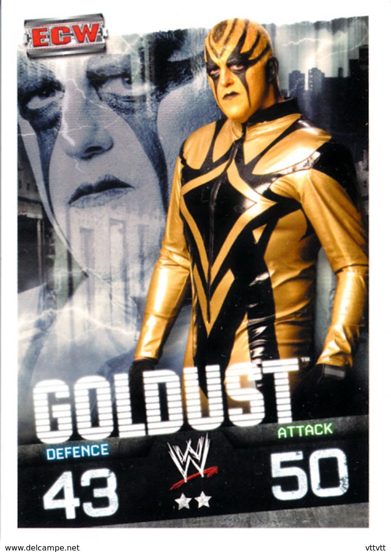 Wrestling, Catch : GOLDUST (ECW, 2008), Topps, Slam, Attax, Evolution, Trading Card Game, 2 Scans, TBE - Trading Cards