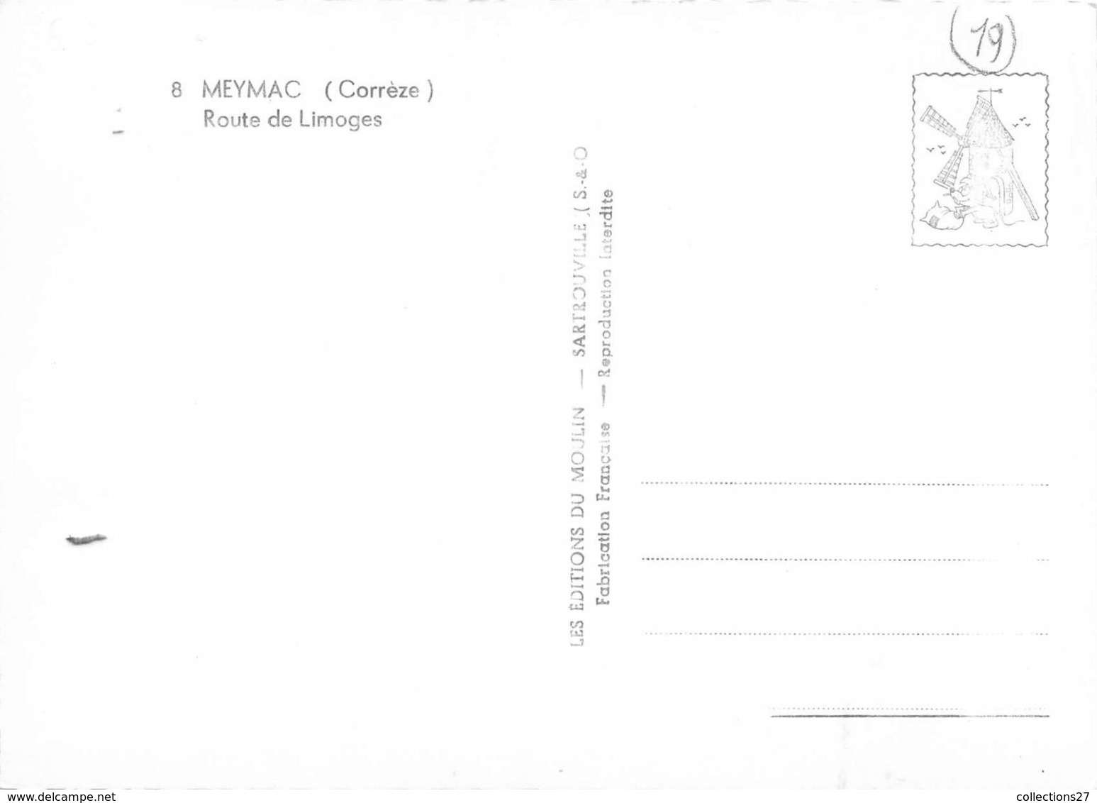 19-MEYMAC- ROUTE DE LIMOGES - Altri & Non Classificati